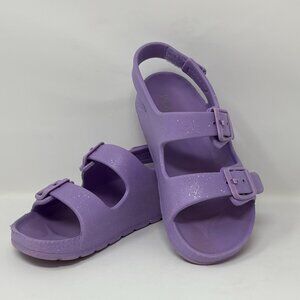 USED - Toddler Girl's Purple Velcro Children's Place Sandals Size 10